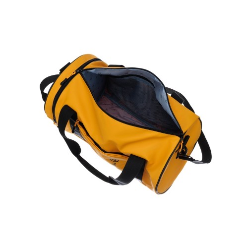 Сумка спортивная TORBER MOBI, желтая, полиэстер 900D с PU покрытием, 45 х 25 х 25 см