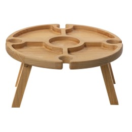 Деревянный столик на складных ножках "Outside party"