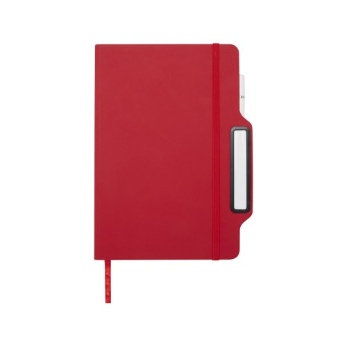 Nexus блокнот формата А5 в твердой обложке с ручкой и карандашом - Красный