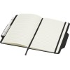 Nexus блокнот формата А5 в твердой обложке с ручкой и карандашом - сплошной черный