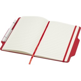 Nexus блокнот формата А5 в твердой обложке с ручкой и карандашом - Красный