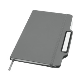 Nexus блокнот формата А5 в твердой обложке с ручкой и карандашом - Серый