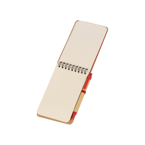 Набор канцелярский с блокнотом и ручкой "Masai", красный