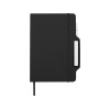 Nexus блокнот формата А5 в твердой обложке с ручкой и карандашом - сплошной черный