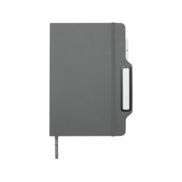 Nexus блокнот формата А5 в твердой обложке с ручкой и карандашом - Серый