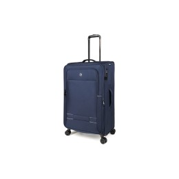 Чемодан TORBER Brosno, синий, нейлон 600D, 48 х 30 х 78 см, 85 л