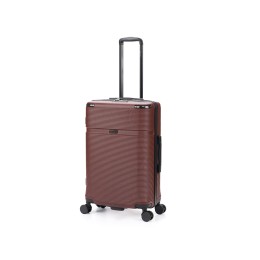 Чемодан TORBER Onego, бордовый, ABS-пластик, 79,5 х 51 х 29 см, 103 л