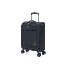 Чемодан TORBER Brosno, чёрный, нейлон 600D, 36,5 х 14 х 54 см, 32 л