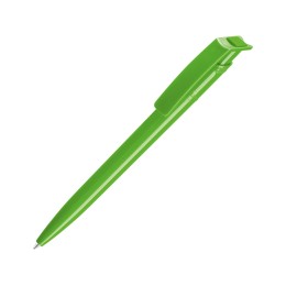 Ручка шариковая пластиковая "RECYCLED PET PEN", синий, 1 мм, зеленое яблоко