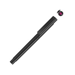 Капиллярная ручка в корпусе из переработанного материала rPET "RECYCLED PET PEN PRO FL», черный с розовым