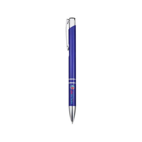 Шариковая ручка Moneta из переработанного алюминия - Ярко-синий