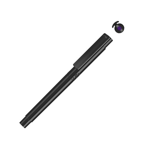 Капиллярная ручка в корпусе из переработанного материала rPET "RECYCLED PET PEN PRO FL», черный с фиолетовым