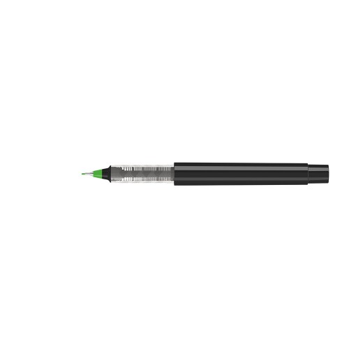 Капиллярная ручка в корпусе из переработанного материала rPET "RECYCLED PET PEN PRO FL», черный с салатовым