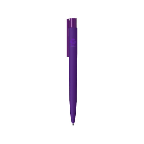 Шариковая ручка "RECYCLED PET PEN PRO K transparent GUM" soft-touch, фиолетовый