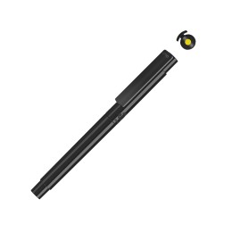 Капиллярная ручка в корпусе из переработанного материала rPET "RECYCLED PET PEN PRO FL», черный с желтым