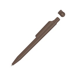 Ручка шариковая из переработанного пластика с матовым покрытием "ON TOP RECY", коричневый