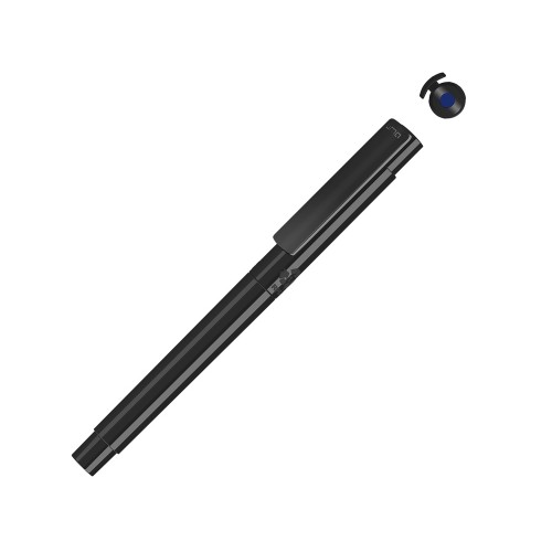 Капиллярная ручка в корпусе из переработанного материала rPET "RECYCLED PET PEN PRO FL», черный с синим