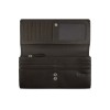 Кошелёк женский BUGATTI Banda, с защитой RFID, коричневый, кожа/полиэстер, 18,5х2,5х9,5 см