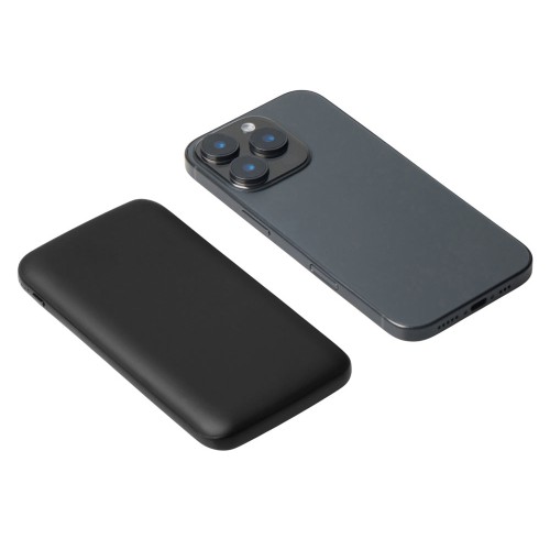 Набор из внешнего акуумулятора и универсального кабеля с подсветкой лого «Reserve LED», 10000mAh, черный