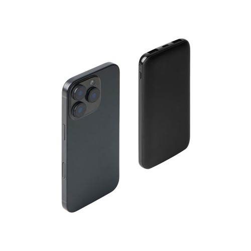 Набор из внешнего акуумулятора и универсального кабеля с подсветкой лого «Reserve LED», 10000mAh, черный