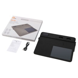 Многофункциональный коврик для мыши «Multi Pad» с беспроводной зарядкой и LCD экраном, 10 Вт, черный