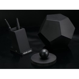 Беспроводная зарядка-подставка с подсветкой "Glow box", черный (Р)