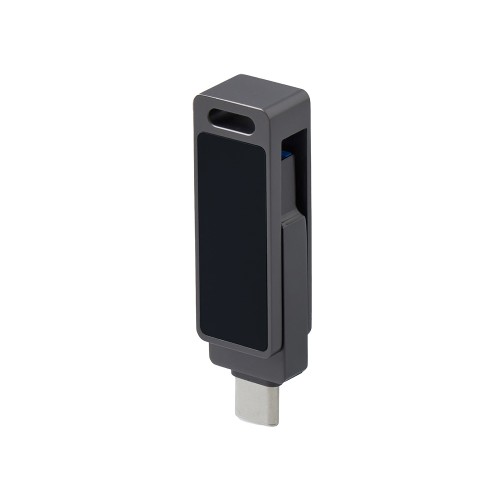 Флешка 32 ГБ USB Type-C и USB 3.0 с подсветкой лого «Спинлайт»