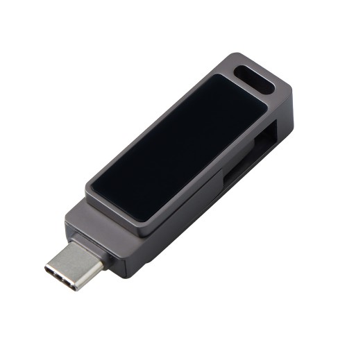 Флешка 32 ГБ USB Type-C и USB 3.0 с подсветкой лого «Спинлайт»