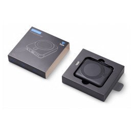 Магнитный беспроводной внешний аккумулятор c подсветкой лого «Энчант», 10000 мАч, черный