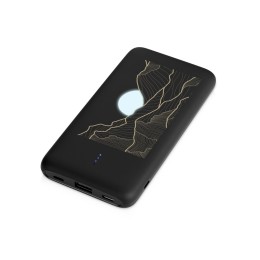 Внешний беспроводной аккумулятор с подсветкой лого "Reserve X". 8000 mAh, черный