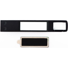 USB 2.0- флешка на 32 Гб c подсветкой логотипа «Hook LED», темно-серый, белая подсветка