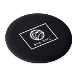 Беспроводное зарядное устройство с подсветкой логотипа "Moon spot", 10 Вт, soft-touch