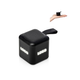 Портативная колонка TWS с подсветкой лого «Tiny», 3 Вт, черный