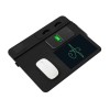 Многофункциональный коврик для мыши «Multi Pad» с беспроводной зарядкой и LCD экраном, 10 Вт, черный