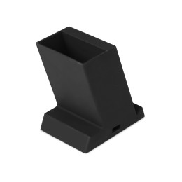 Беспроводная зарядка-подставка с подсветкой "Glow box", черный (Р)