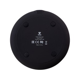 Беспроводное зарядное устройство с подсветкой логотипа "Moon spot", 10 Вт, soft-touch