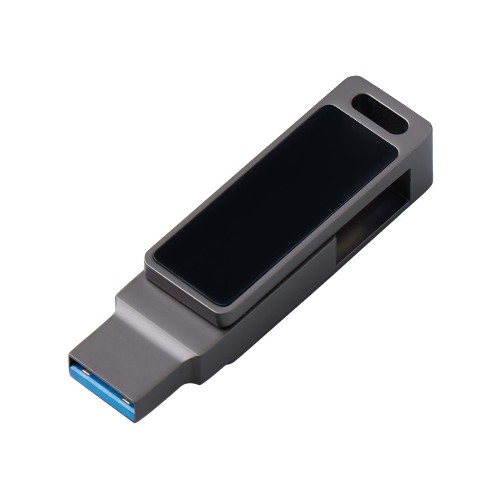 Флешка 32 ГБ USB Type-C и USB 3.0 с подсветкой лого «Спинлайт»