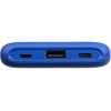Внешний беспроводной аккумулятор с подсветкой лого «Reserve X» v.2, 8000 mAh, ярко-синий