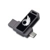 Флешка 32 ГБ USB Type-C и USB 3.0 с подсветкой лого «Спинлайт»