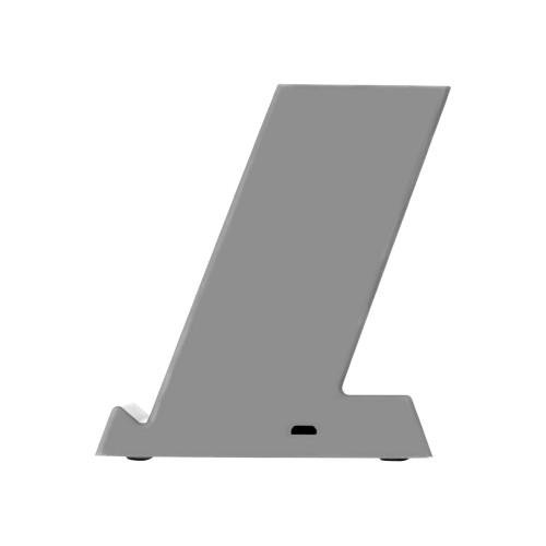 Беспроводная зарядка-подставка с подсветкой "Glow box", серый