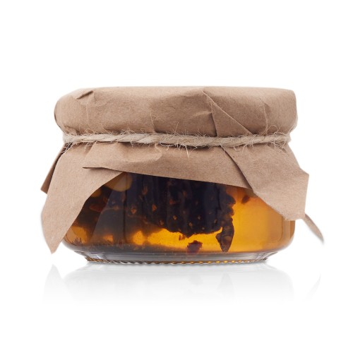 Мед с сосновой шишкой и кедровым орехом 120 гр.