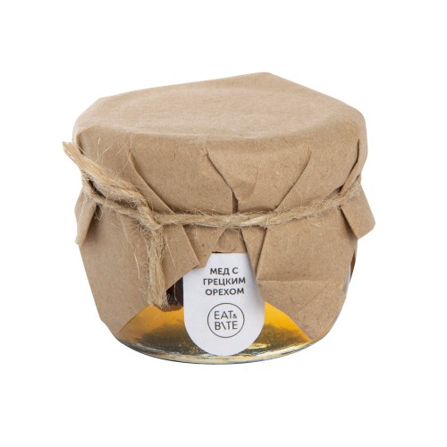 Сувенирный набор "Мед с грецким орехом" 120 гр