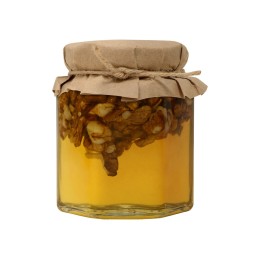 Сувенирный набор "Мед с грецким орехом" 250 гр