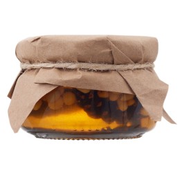 Мед с сосновой шишкой и кедровым орехом 120 гр.