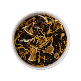 Чай черный "Новогодний мандарин" в картонном стаканчике, 50 гр.