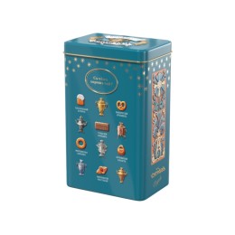 БОЛЬШАЯ БАНКА С РЕЛЬЕФОМ. Зелёный чай с мятой и цельными ягодами малины.500г.