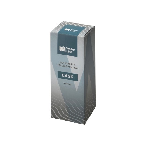 Вакуумная термобутылка "Cask" Waterline, soft touch, 500 мл, белый