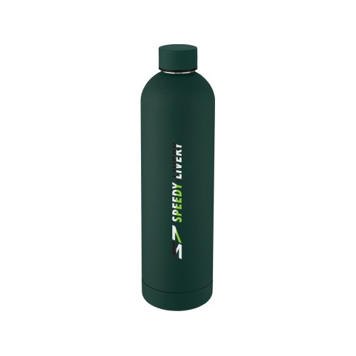 Spring Медная спортивная бутылка объемом 1 л с вакуумной изоляцией , green flash