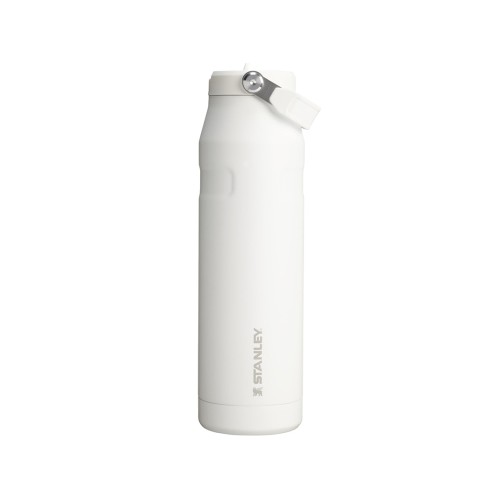 Бутылка для воды объемом 1,06 литра с откидной трубочкой Stanley IceFlow™ 2.0 - Frosted white