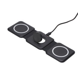 Беспроводное зарядное устройство 3-в-1 «Road», 15 Вт, черный